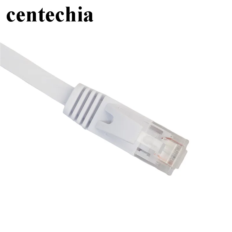 Белый Ethernet кабель 0 5/1/2/3/5/10/15 м высокоскоростной плоский сетевой RJ45 CAT6 патч роутер