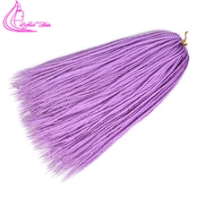 Рафинированные волосы 24 дюймов коробка косички Омбре цветной синтетический парик для африканской оплетки 22 корни 3 S богемский цвет красочные плетение волос оптом