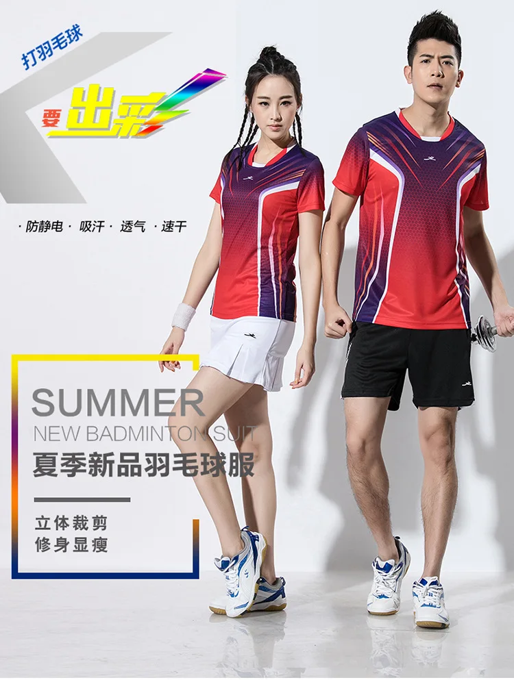 Одежда для бадминтона, женский костюм, летняя юбка, брюки с коротким рукавом, шорты для тенниса, быстросохнущая дышащая спортивная одежда