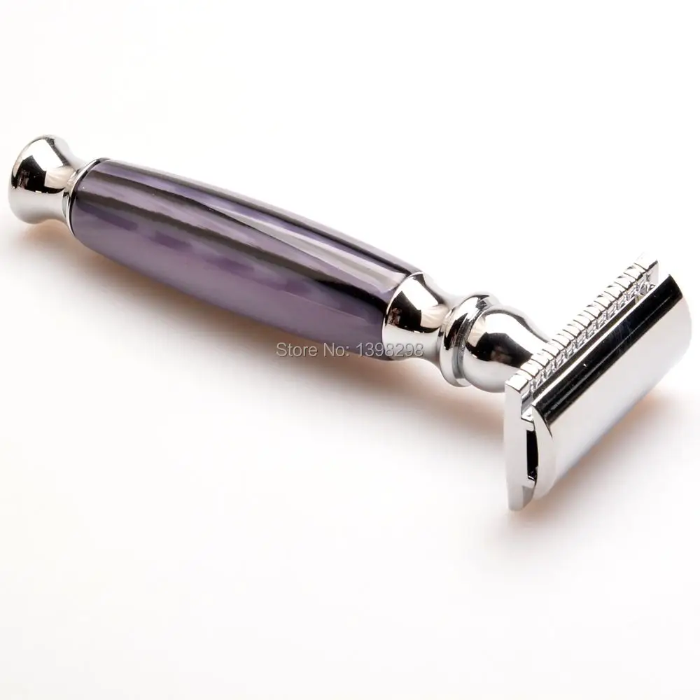

CSB CSB Shaving Razor for Men/Women: Reusable, Double Edge, 10 Blades Safety Razor resin handle barber shop razor