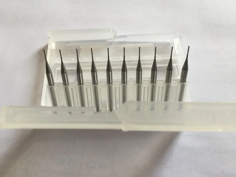 

10pcs 0.5mm 1/8" Shank Tungsten Carbide cutter Rotary Burr Set CNC Engraving Bit