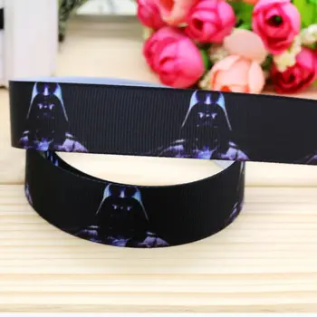 

7/8'' Free shipping star war printed grosgrain ribbon hair bow headwear party decoration wholesale OEM 22mm H4558