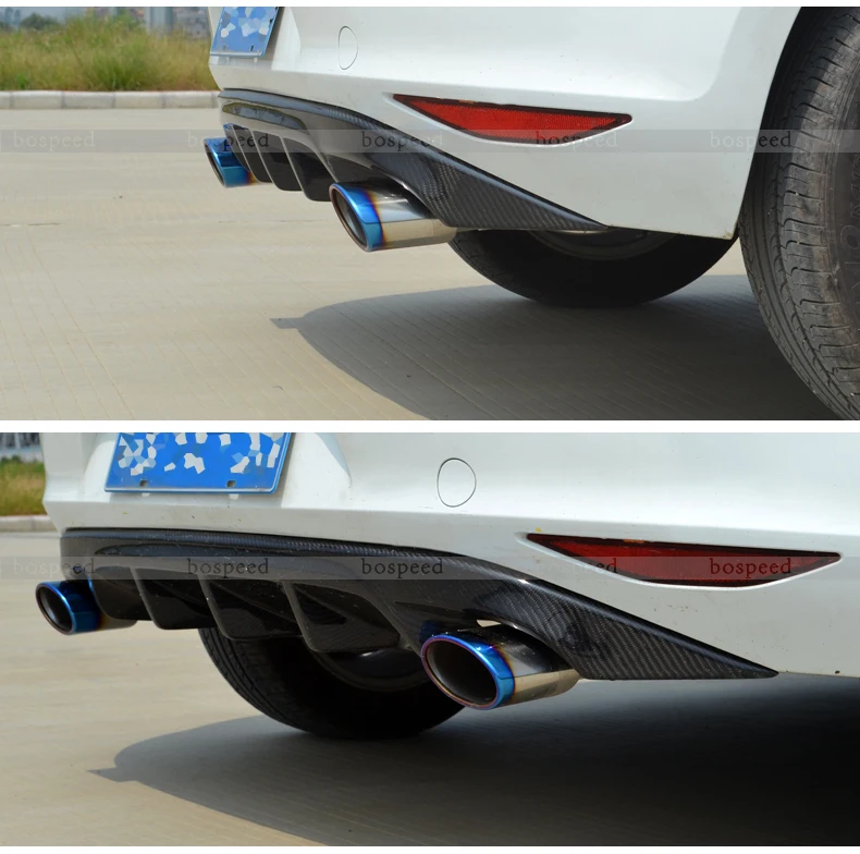 

Fit for Volkswagen Golf 7 GTI Revozport carbon fiber Rear diffuser bumper rear lip rear spoiler