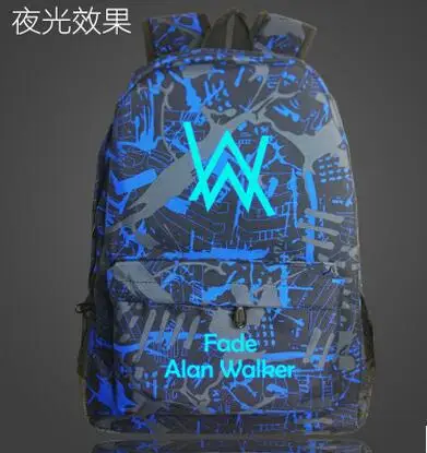 Модные Алан ходунки рюкзаки для подростков выцветшие электронная музыка школьные сумки леденцовых цветов mochila книга сумки - Цвет: H