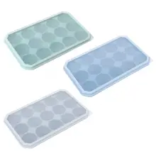 15 решеток силиконовые формы для льда Форма для сладостей для выпечки Плесень с крышкой DIY Форма для замораживания для фруктов ChocalateKtchen гаджеты