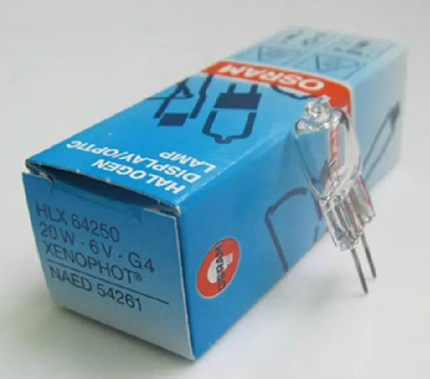 

HLX64250 20W 6V G4 XENOPHOT NAED 54261 OSRAM 6v20w G4