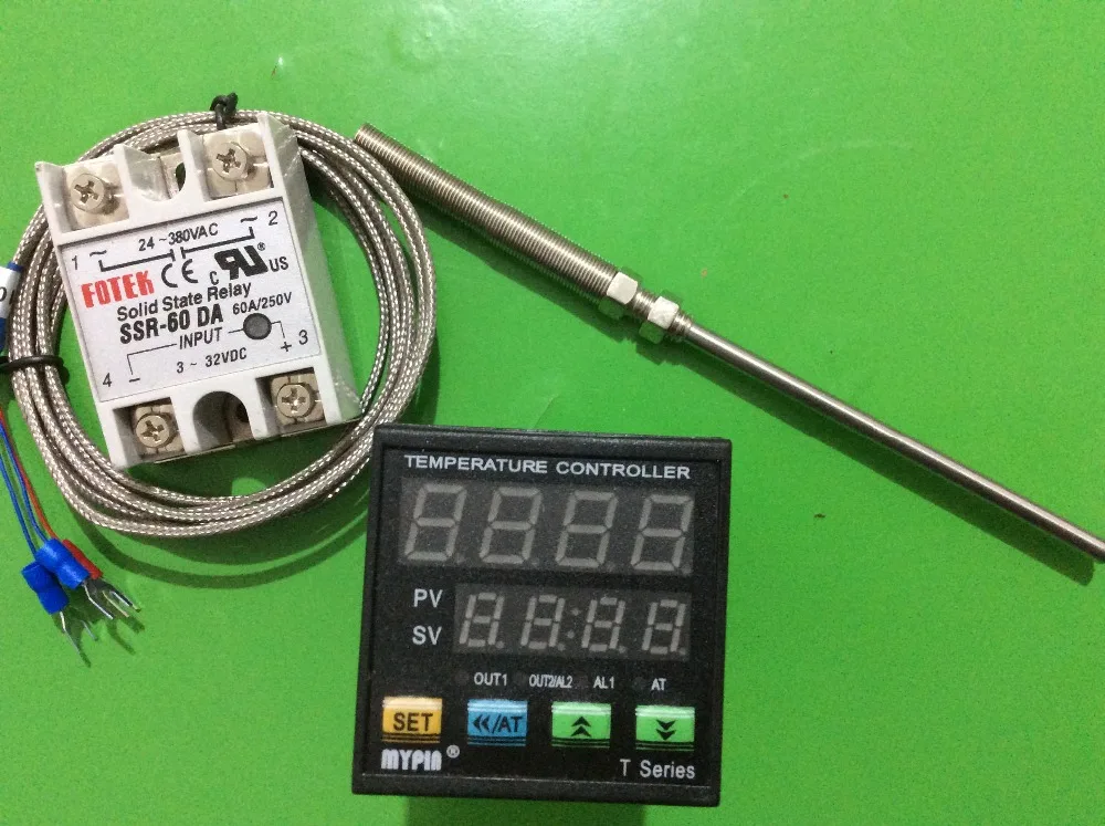 90 265 в AC/DC Цифровой F/C PID регулятор температуры Термостат TA4 SNR (1ssr выход 1