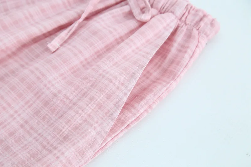 Fdfklak новые продукты сезон: весна–лето Для женщин низ хлопок пижамные брюки Для женщин Пижамные Брюки Lounge одежда Пижамные брюки