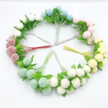 10 шт. милые Искусственные цветы из пенопласта для дома, свадебные украшения, помпон для гирлянды «сделай сам», Подарочная коробка, декоративные игрушки, искусственные цветы