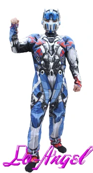 

Hot Selling Adult Optimus Prime Superhero Muscle Cosplay Halloween Party Costume Suits Fancy Dress