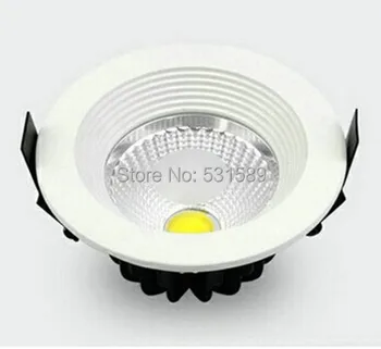 

10pcs 20w LED COB Downlight 6" AC85~265V, 2000LM AL+PMMA,White Paint