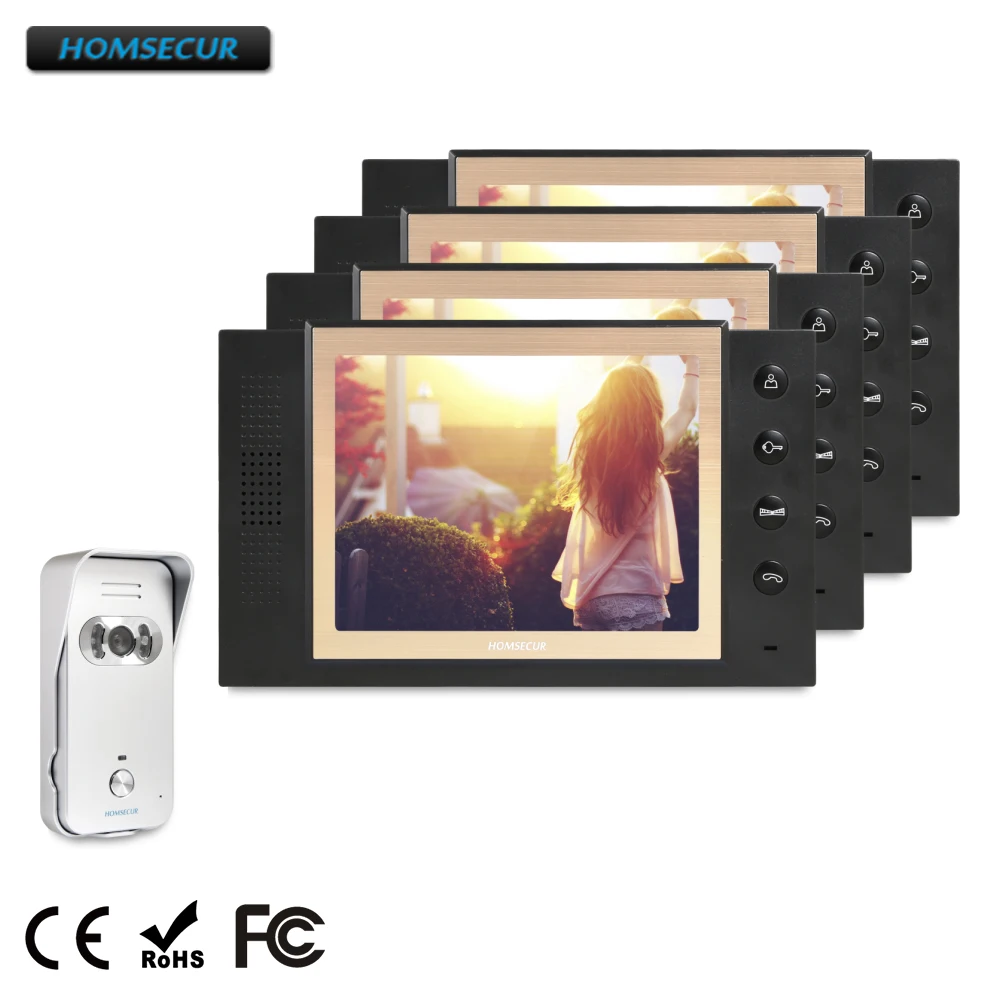 

HOMSECUR 8" Hands-free Video Door Phone Intercom System+IR Night Vision TC021-S + TM801-B