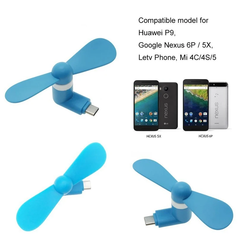 USB-C type-c гибкие мини крутые ручные вентиляторы для Xiaomi 4c 5 5S Mi5 Mi5s MI4C huawei P9 P10 type c разъем вентилятор для мобильного телефона