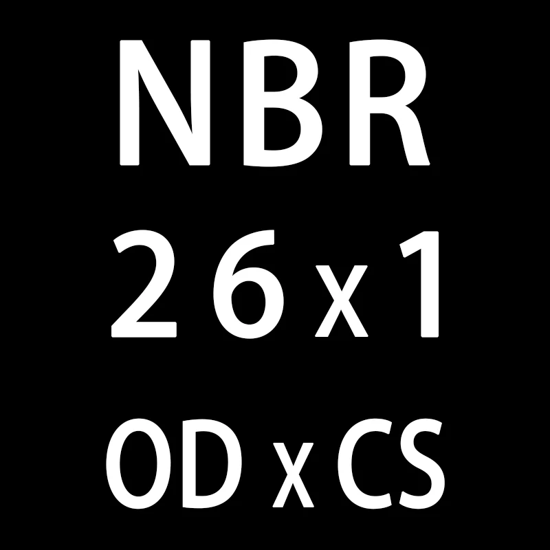 20 шт./лот резиновым кольцом черный NBR уплотнительное кольцо 1 мм Толщина OD22/23/24/25/26/27/28/30/35/40/50 мм колцеобразное уплотнение масла нитрила шайба - Цвет: OD26mm