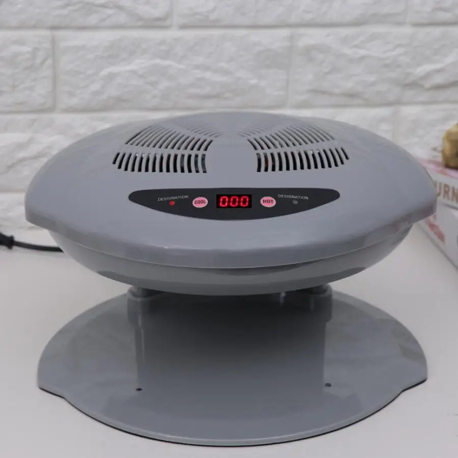 2 in 1 Grey Cool/Warm Air Blow Temperature Sensor Nail Polish Dryer Machine EU Plug 220V Nail Dryer