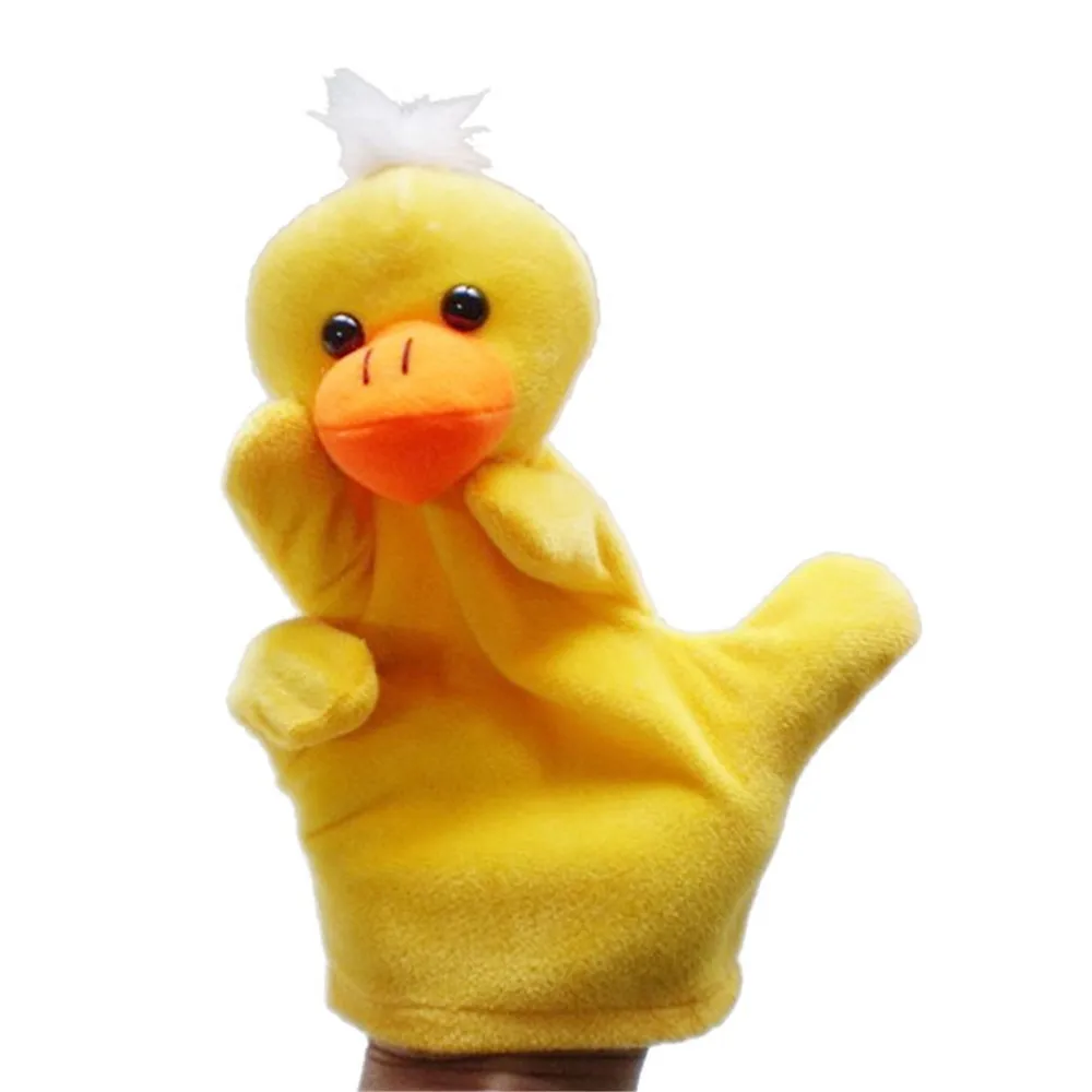 

funny child toys cotton Zoo Farm Animal Hand Glove Puppet Finger Sack Plush Toy birthday toys Children Duck F417