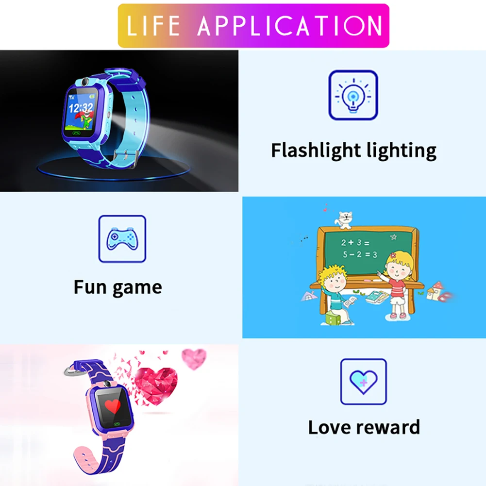  Smart Uhr Für Kinder Kinder Uhr Telefon mit kamera Sim Karte Dail Anruf GPS positionierung Touchscr