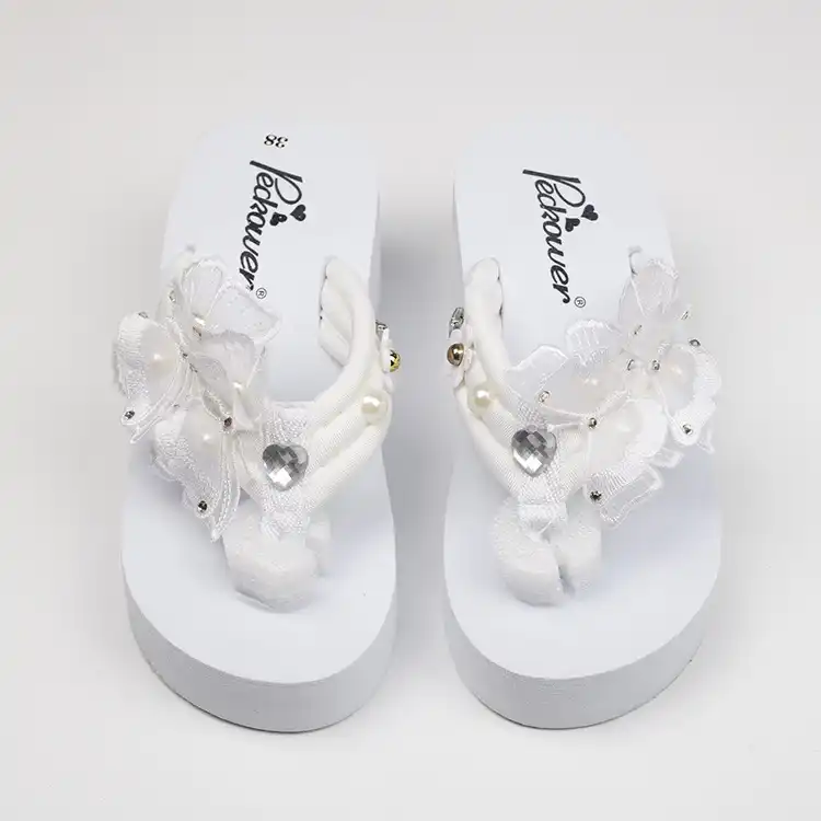 cheap white slippers