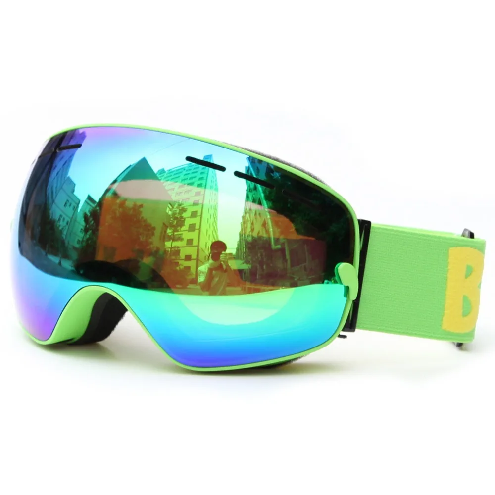 Benice Marca UV400 Gafas de Esquí Doble Lente Anti-vaho Para Adultos Mujeres Hombres Gafas de Nieve Snowboard Gafas de Esquí Snowboard Gafas