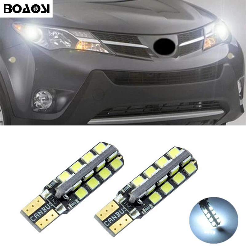 

BOAOSI 2x Car T10 LED Wedge Light Bulb For Toyota Corolla Avensis Yaris Rav4 Auris Hilux Prius Camry 40 Celica Supra Prado Verso