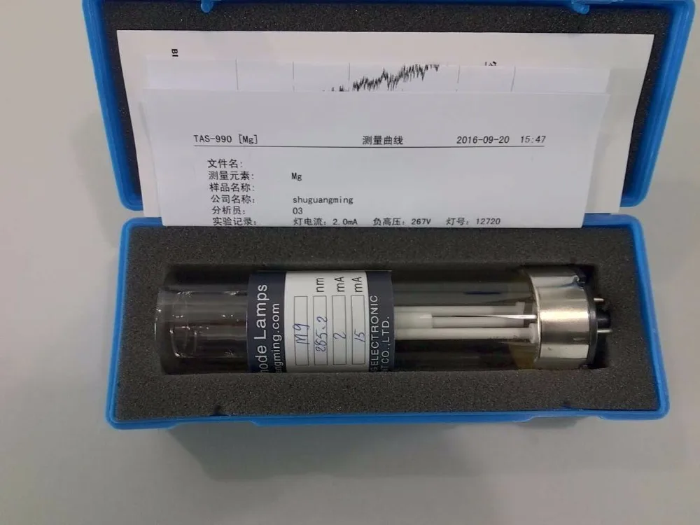 Zinc Element Hollow Cathode Lamp Zn Atomic Absorption Spectrometer Light KY-1/KY-2 Al Ba Bi Ca Co Cr Cu Fe Ga Ge