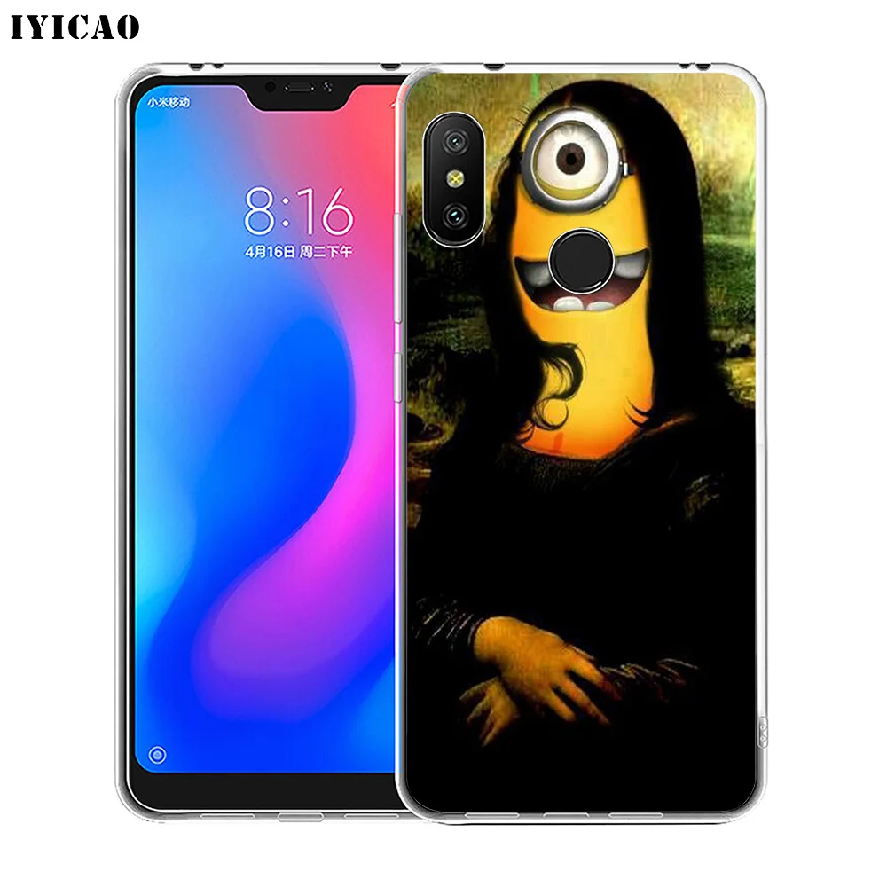 IYICAO Mona Lisa funny Spoof Art Мягкий силиконовый чехол для телефона Xiaomi Redmi 4A 5A 6A Note 7 6 5 Pro Plus 4X