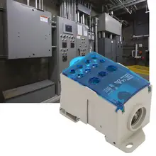 UKK-250A din-рейку клеммный блок распределительная Коробка Универсальная силовая распределительная коробка Универсальный электрический коннектор для проводов