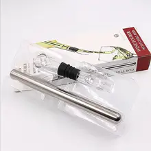 Нержавеющая сталь красная палочка для охлаждения вина с дозатор вина охлаждающие палочки охладитель пива напитков замороженная палка заморозка для льда Бар Инструмент