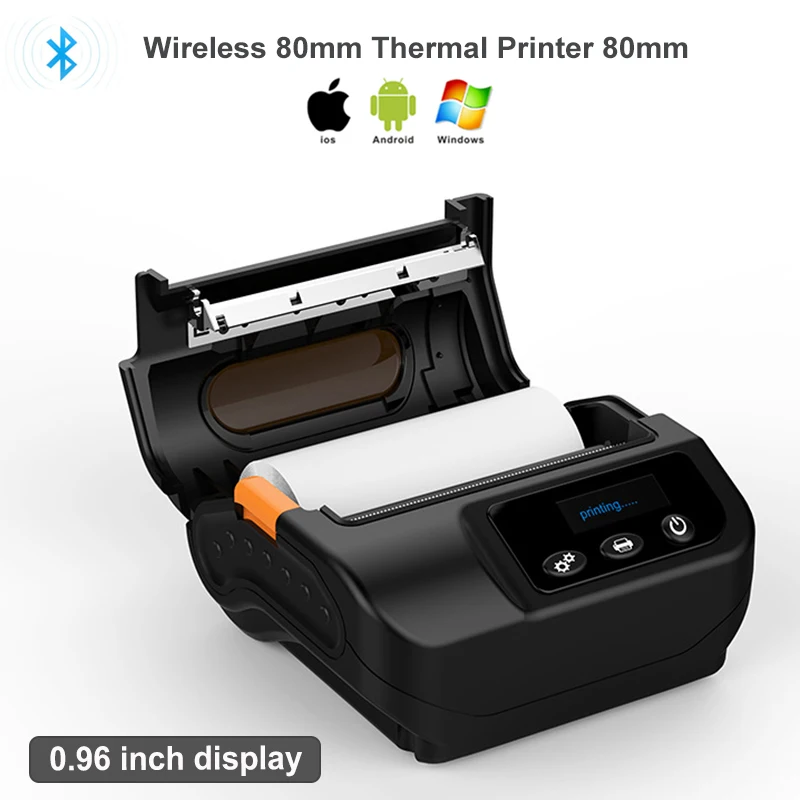 

Barcode Thermal Label Printer 3 inch Sticker Paper Print Price Tag/Note Adjustable 80mm Free Soft Driver For Windows Android IOS