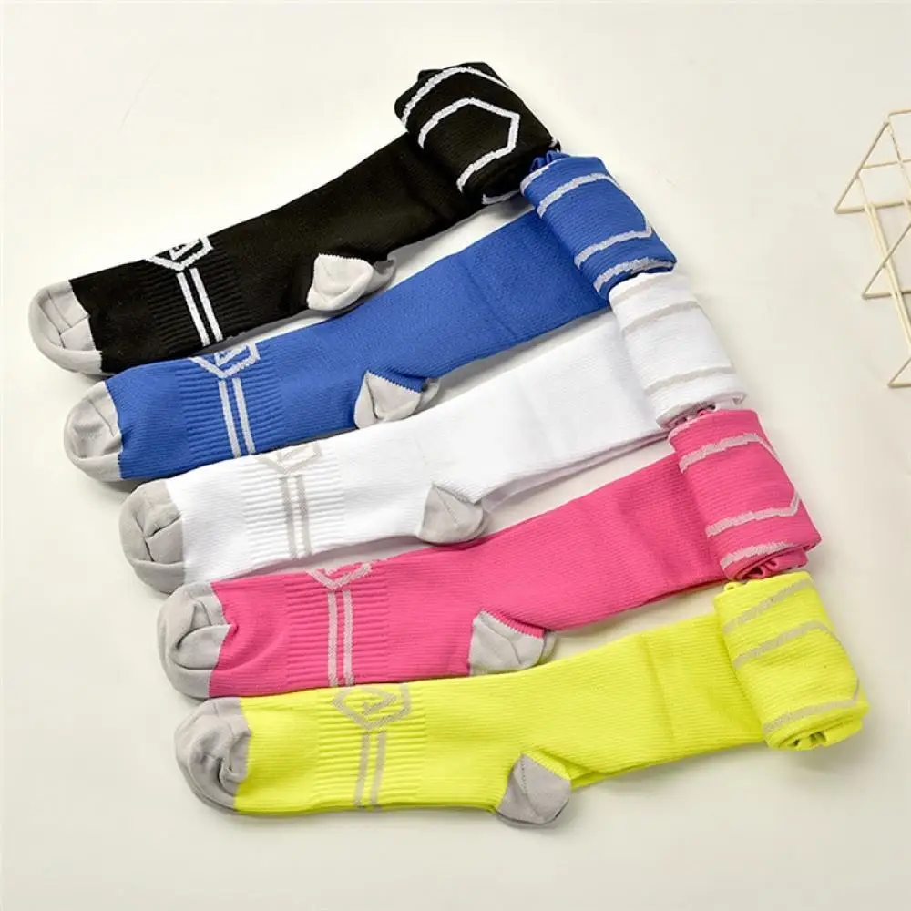 1 Pair Long Soccer Stockings Men Sports Socks Knee Legging Stockings Soccer Baseball Football Over Knee Ankle Men Socks