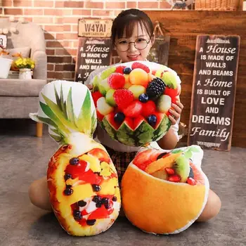 

Simulation food pillow fruit salad platter pillow plush toy sofa cushion decoration birthday gift
