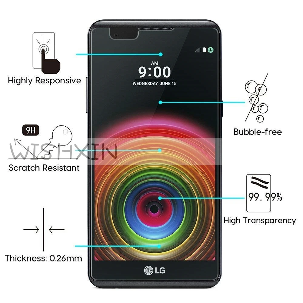 2 шт закаленное стекло для LG X power K220DS защита экрана LG X power K220 DS K210 K 210 220 220DS Защитное стекло для экрана