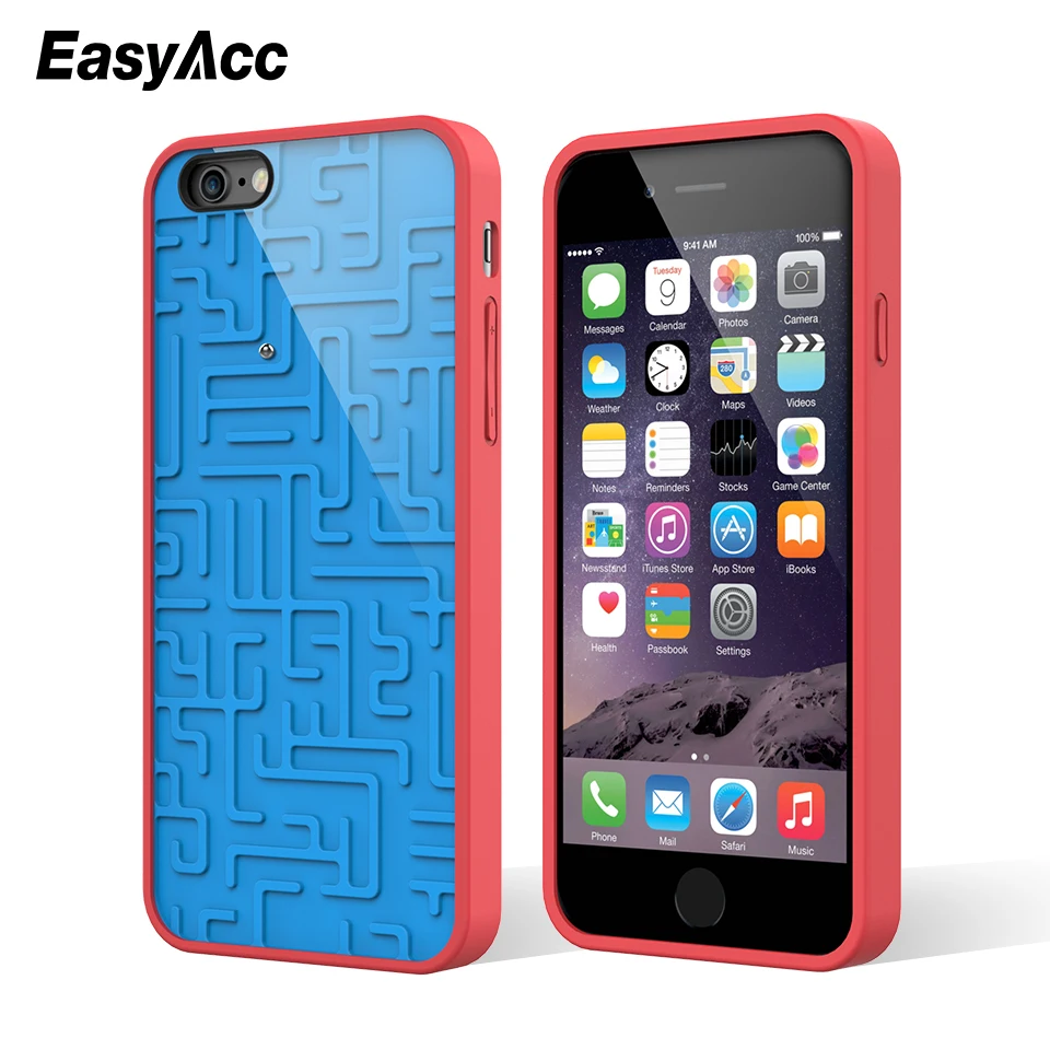 For iPhone 6 3D Intellectual Phone Case Creative Relax Funny Silicone maze Map Cartoon Matte Relief Cute Mermaid |