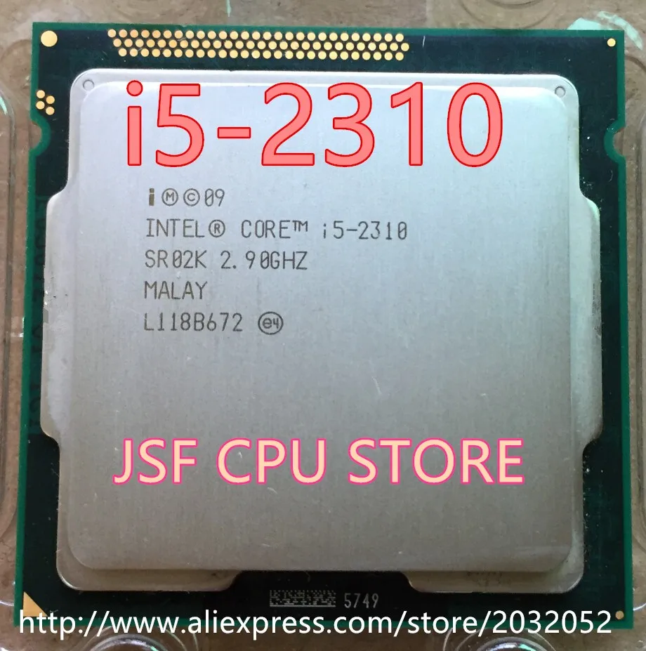 Процессор Intel Core i5 2310 2,9 ГГц/1 Мб/6 Мб Socket 1155 процессор SR02K(Рабочая