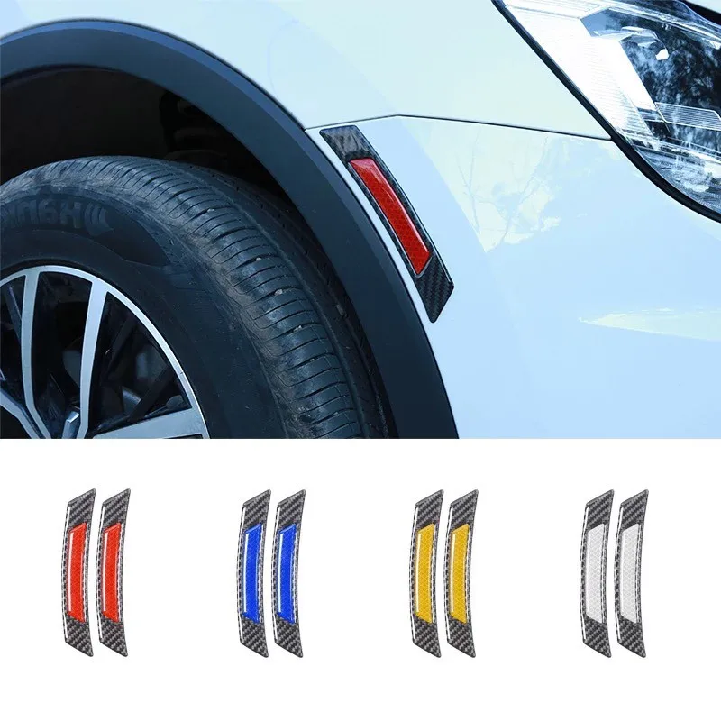 

2PCS Wheel eyebrow car stickers car reflective stickers for BMW Volkswagen Toyota Mazda Audi body decoration luminous stickers