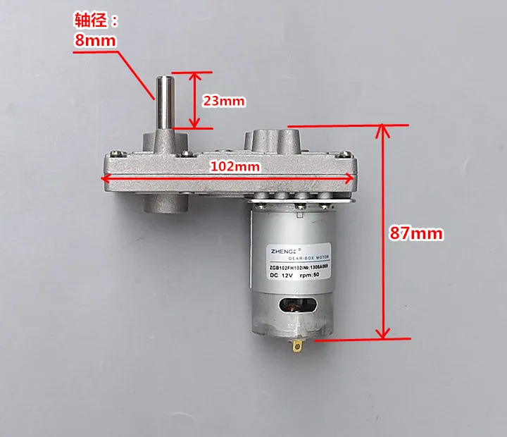 

New Arrival Takanawa 555 Metal Gear Motors 12V-24V DC Reduction Gear Motor High Torque Low Noise