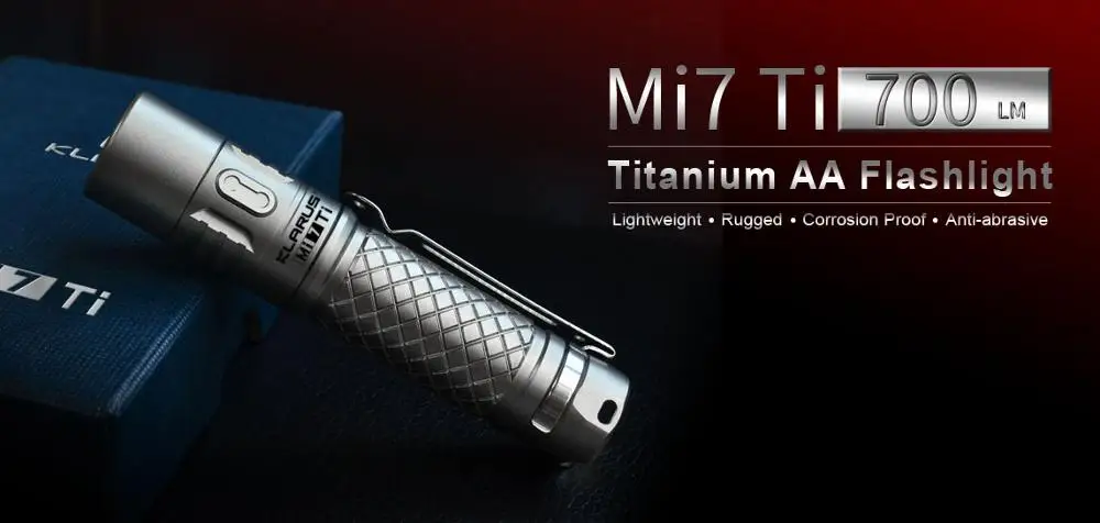 

KLARUS Mi7 Ti LED Flashlight CREE XP-L HI V3 LED 700 Lumens