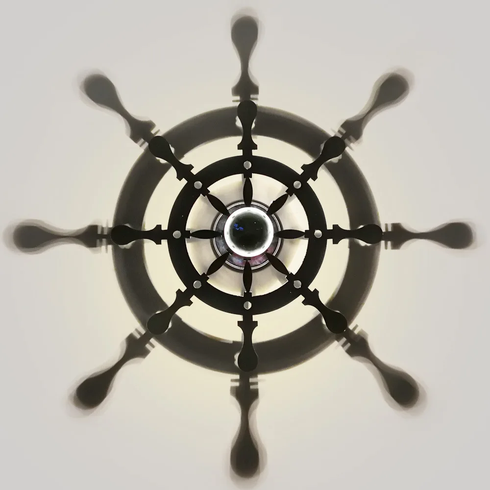 

Creative Rudder Captain America Shadow Light Acrylic LED Wall Lamp for Kid Bedroom Bedside Lamp Wall Sconce Light Fixtures