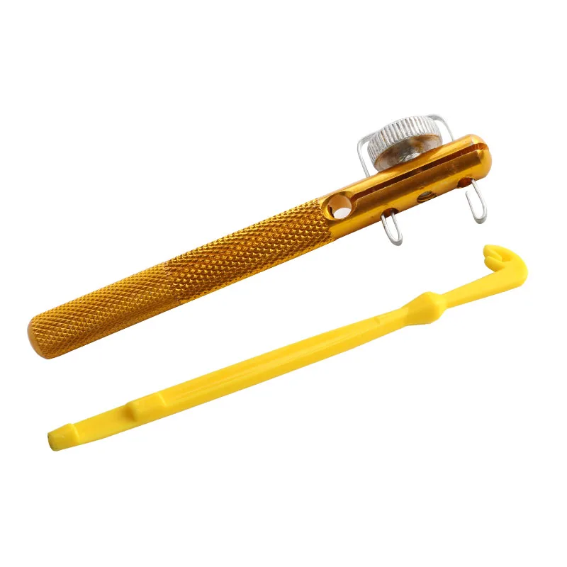Aluminum Alloy Fishing Tackle Hook Tier Fishing Line Tying Tool with Sub-line Tie Knots Tie and Loop Tyer Fishhook Remover
