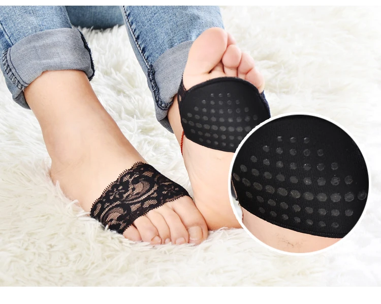 Thickening Super Soft High Heels Cushion Protector Foot Feet Care Shoe Forefoot Pad Insoles Stickers Non Slip Half Yard Pad 18