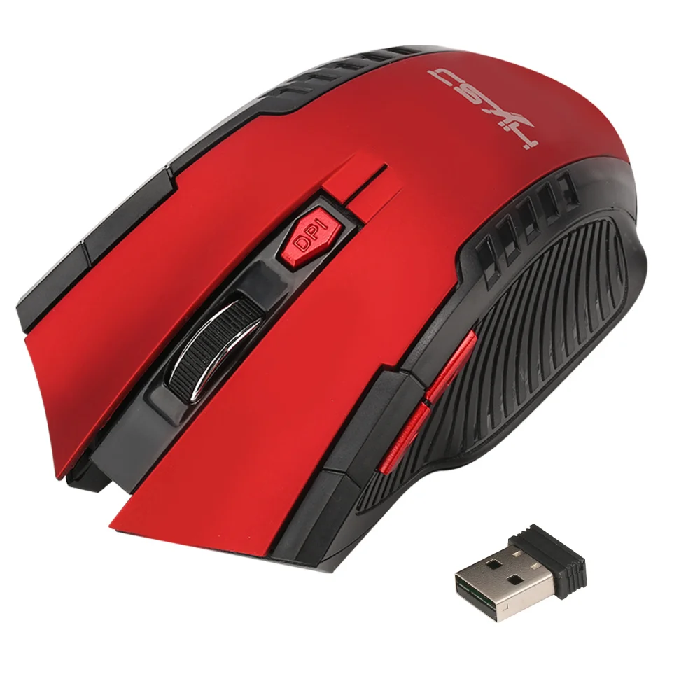X20 2.4G 6 Buttons Optical Mouse Adjustable 2400DPI Wireless Gamer PC Mice for Computer Laptop | Компьютеры и офис