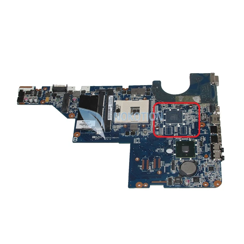 

NOKOTION DA0AX1MB6H1 595184-001 Main board For HP Pavilion G42 CQ42 laptop motherboard HM55 DDR3 intel HD GMA works