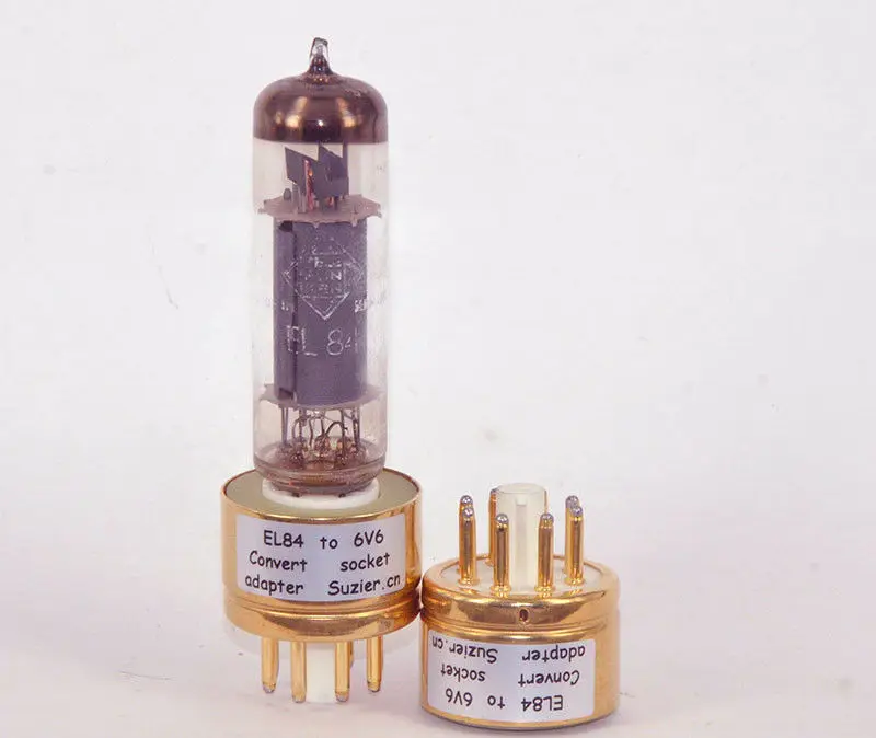 

1 × EL84 6BQ5 6P14 To 6V6 Vacuum Tube Amplifier Convert Socket Adapter