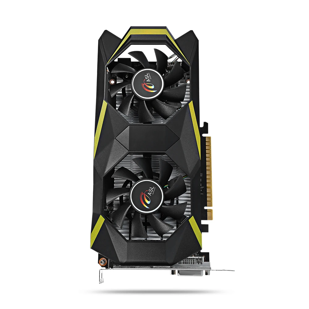 ASL gtx1050 D5 Графика карты с двойной вентилятор 2 ГБ 128bit GDDR5 игровой видеокарты DVI/HDMI 640