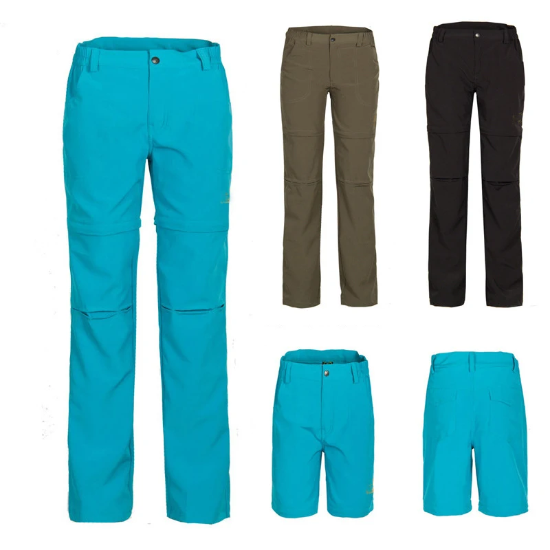 Senderismo de Mujer Pantalones de verano de secado rápido desmontable Camping Trekking pantalones cortos transpirable Mujer deporte al aire libre de la montaña Pantalones Senderismo de Mujer Pantalones de verano de secado rápido desmontable Camping Trekking pantalones cortos transpirable Mujer deporte al aire libre de la montaña Pantalones