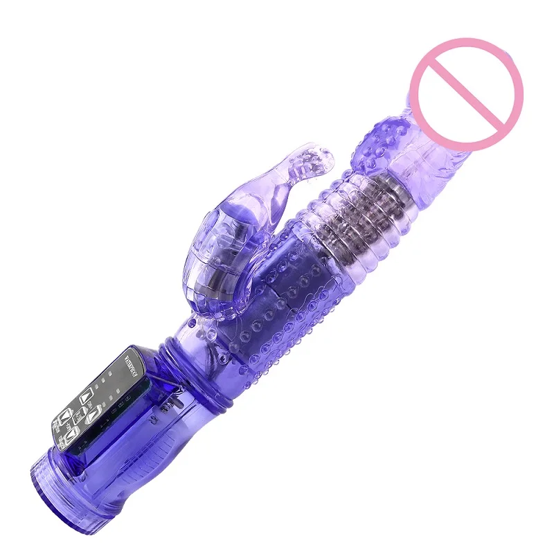 12 Speeds Up Vibration and Rotation Rabbit Vibrators Female Masturbator G Spot Vibrator Massager, Women Adult Sex Product