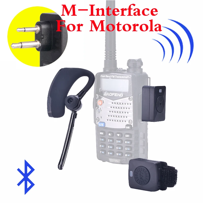Портативная рация, беспроводная гарнитура, портативная рация, Bluetooth гарнитура, двухстороннее радио, беспроводные наушники, наушник для Motorola HYT