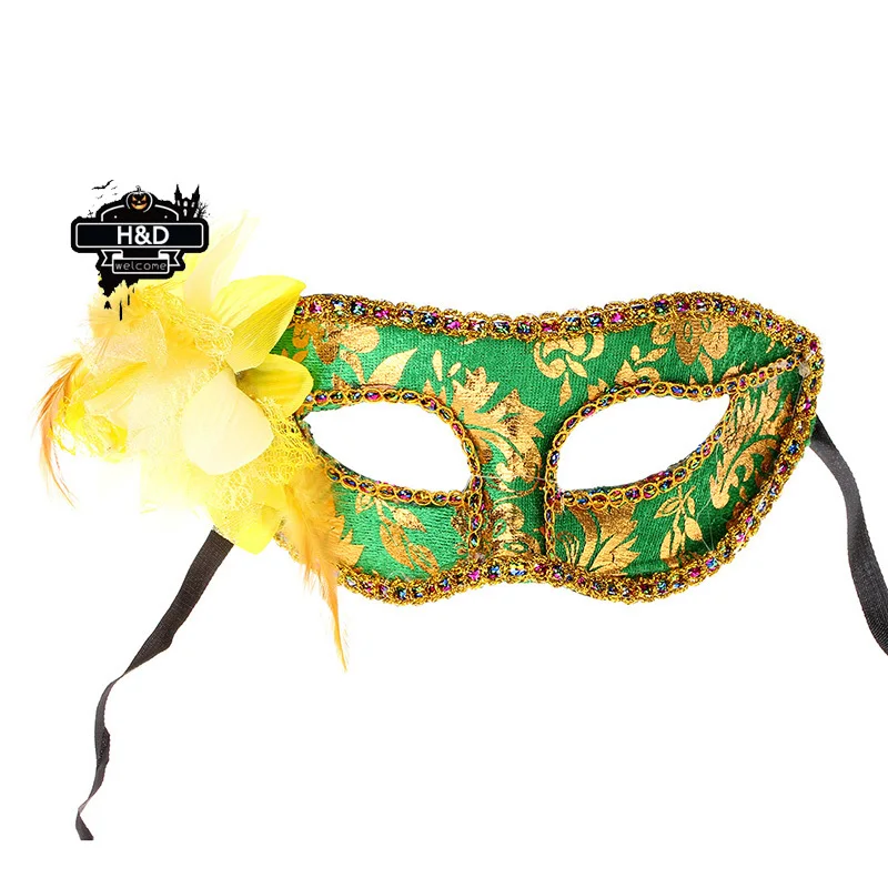 Party Mask Flower Pattern Masquerade Ball Masks Flower