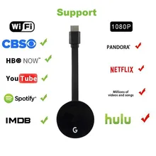 G5 TV Stick 2.4GHz Video WiFi Display Dongle HD Digital HDMI Media Video Streamer TV Dongle Receiver For Netflix YouTube IMDB newest 2nd generation mirascreen digital hdmi media video streamer video resolution 1080p wifi display adapter