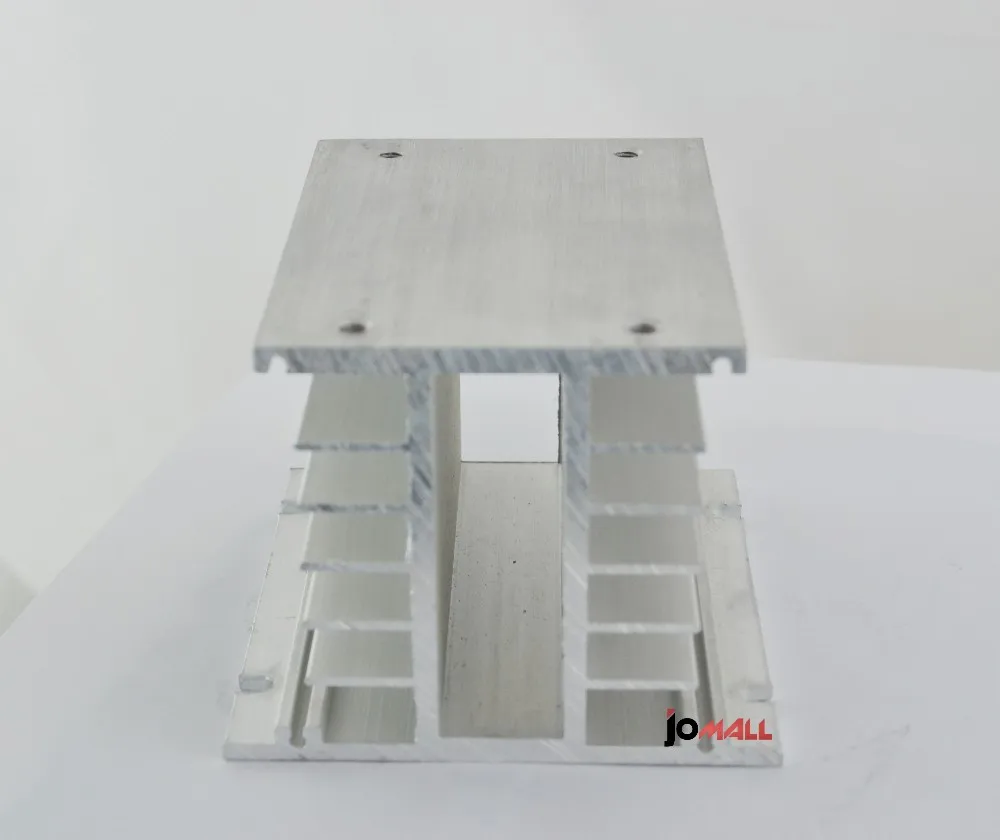 

H shape 110*100*80mm Aluminum SSR Heat Sink for less than 75A three phase solid state relay